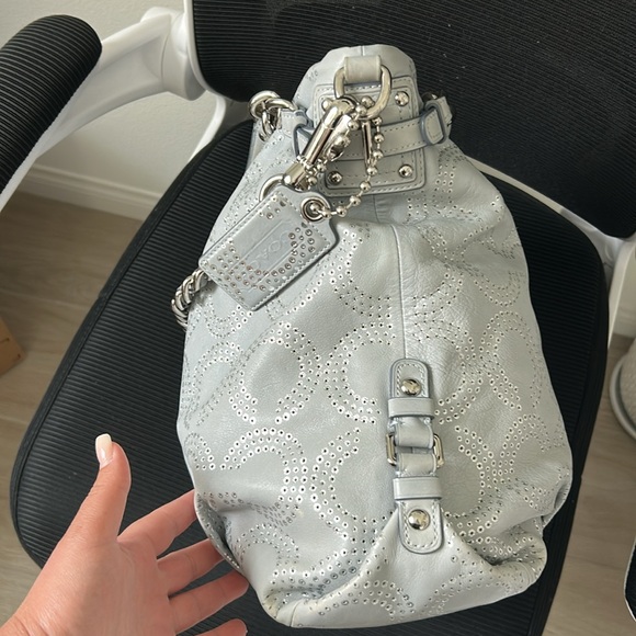 Coach Silver Chain-Embellished Women's Bag - Picture 4 of 14